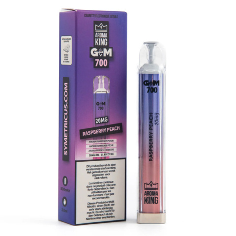 Aroma King Gem 700 puffs 20mg - Raspberry Peach | Mario24